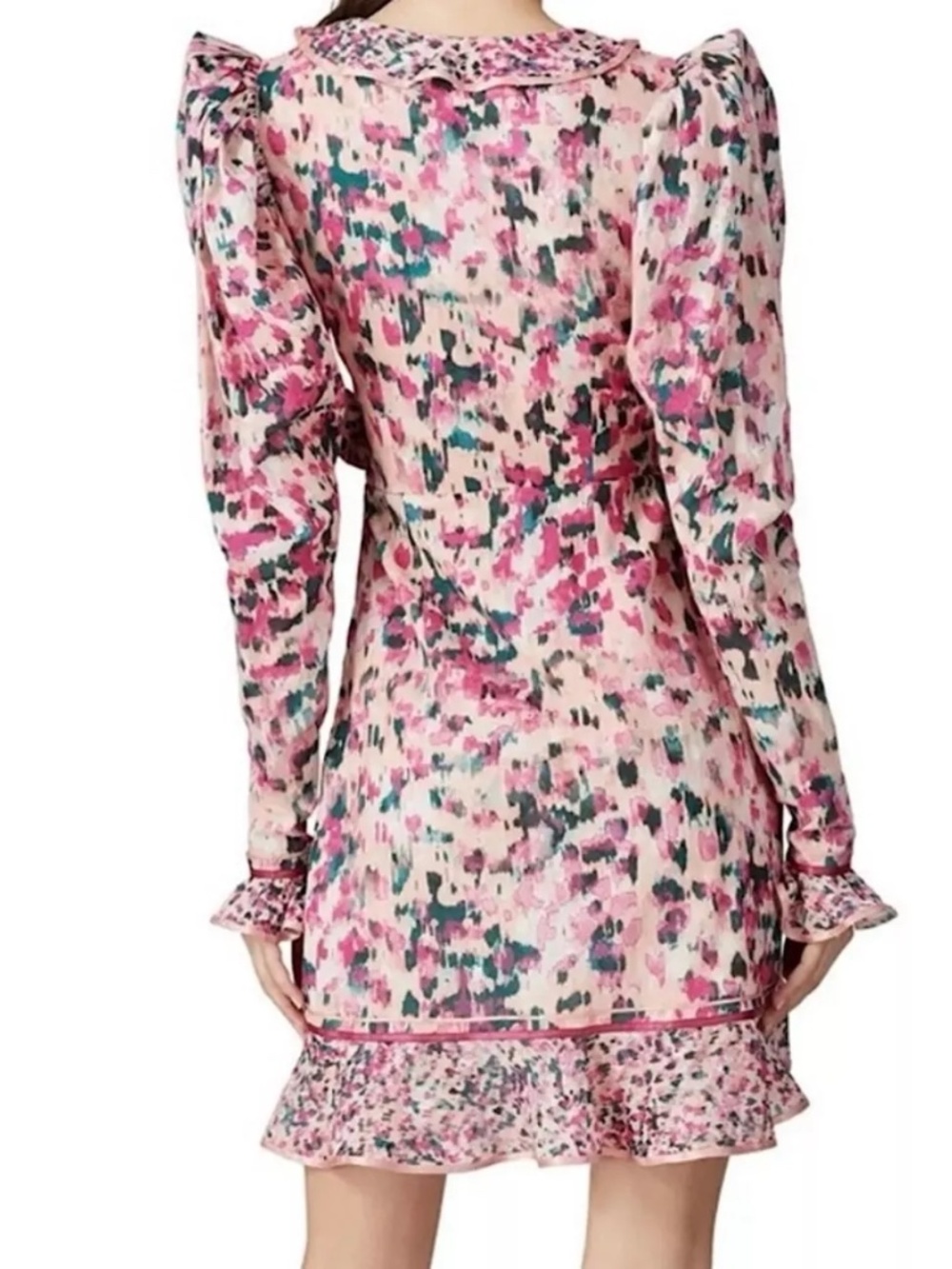 Revolve Rococo Sand Mini Wrap Dress Size Medium - Picture 3 of 8